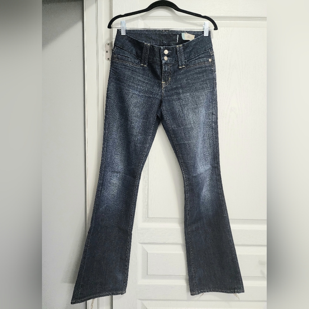 Women's Dark Blue Flared Jeans